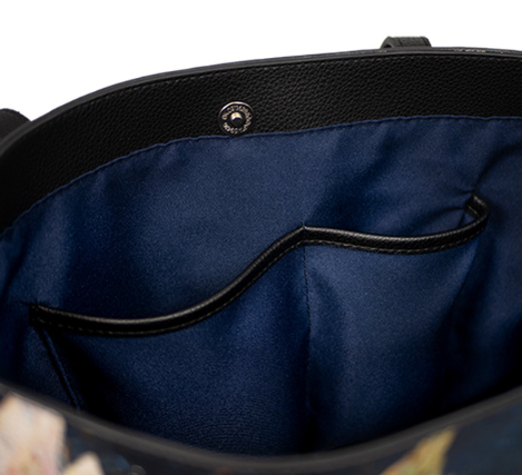 Dhofar 287 Lunar Basalt Meteorite vegan leather tote bag