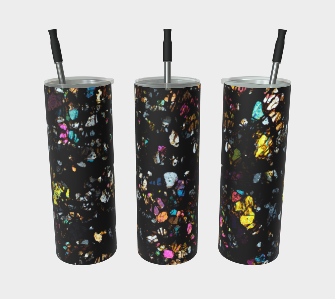 Campo del Cielo Iron Meteorite stainless steel tumbler matte