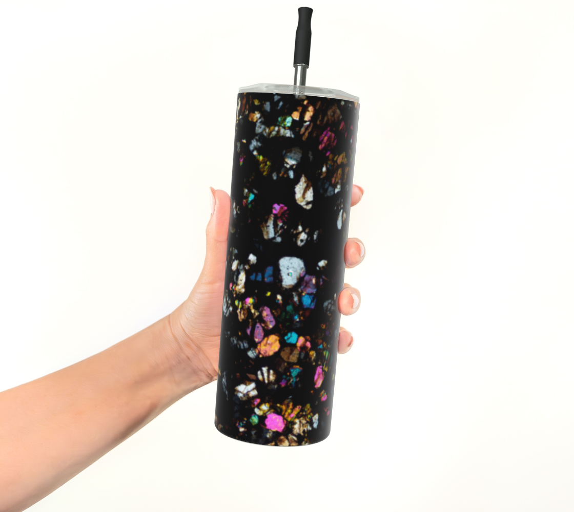 Campo del Cielo Iron Meteorite stainless steel tumbler matte