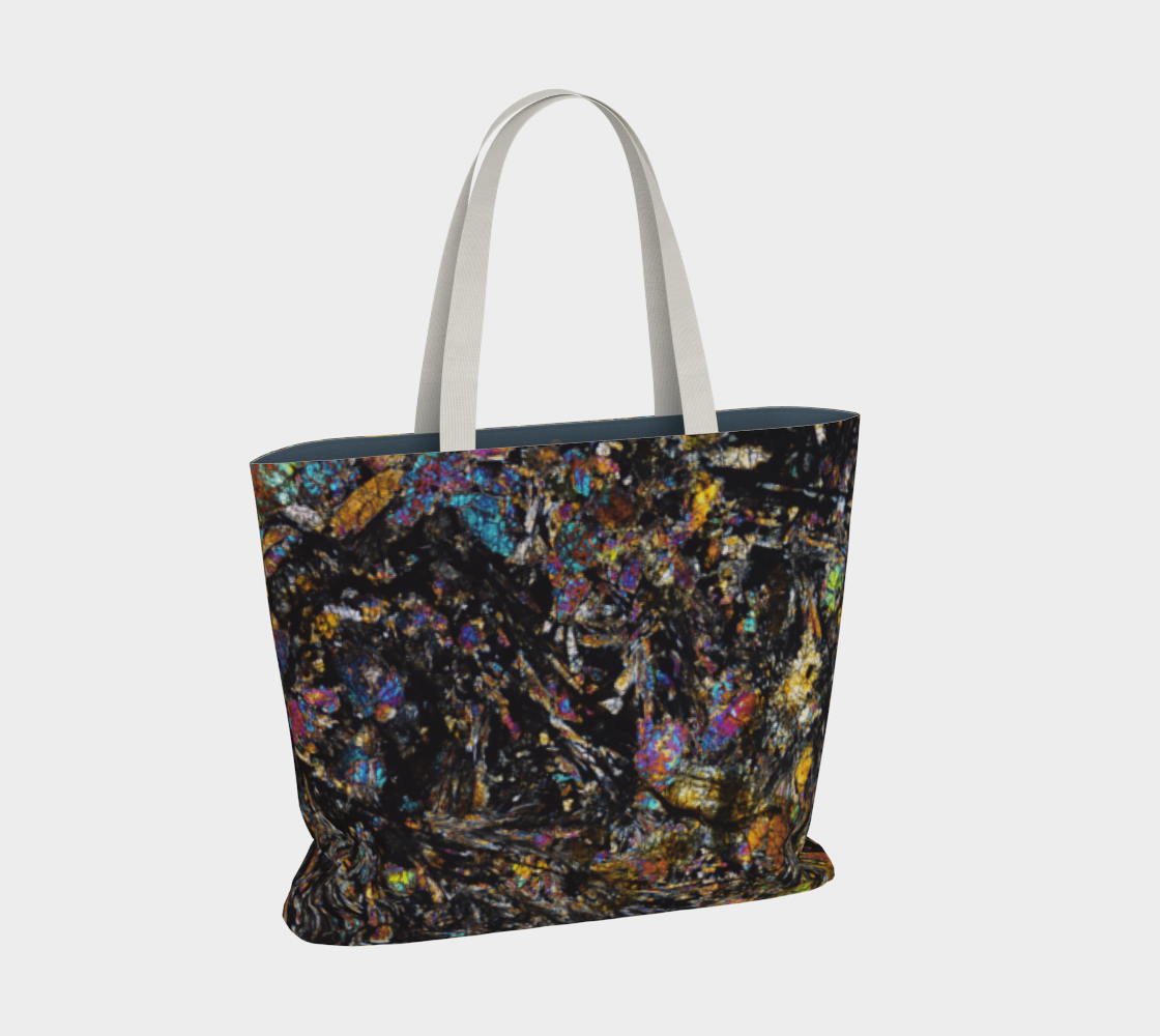 Dhofar 287 Lunar Basalt Meteorite large tote bag