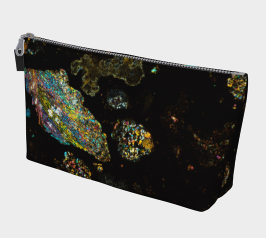 NWA 3118 Carbonaceous Chondrite Meteorite travel kit - barred olivine