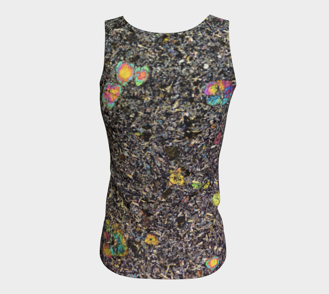 Sueilila 002 Martian Shergottite Meteorite fitted tank top