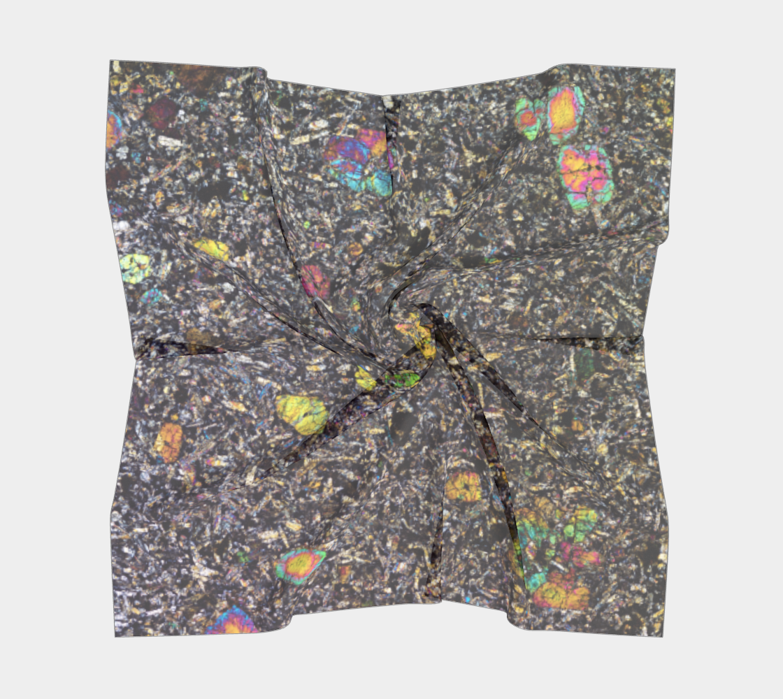 Sueilila 002 Martian Shergottite Meteorite Martian Shergottite Meteorite square scarf