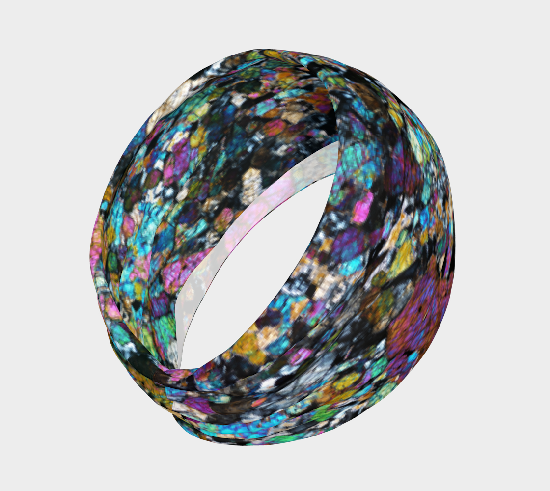 NWA 6950 Lunar Gabbro Meteorite headband
