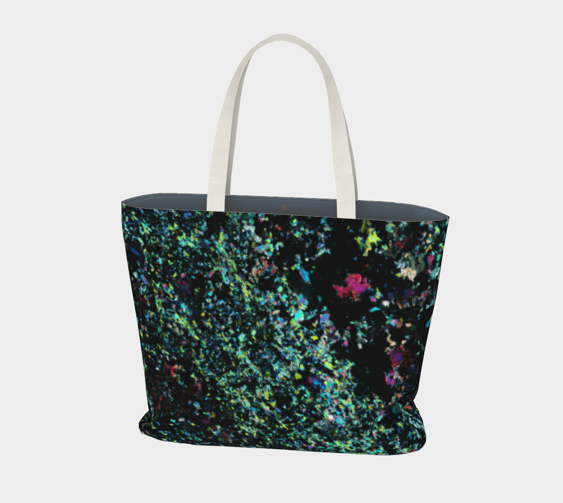 Lapis Lazuli 'Neon Tide' large tote bag