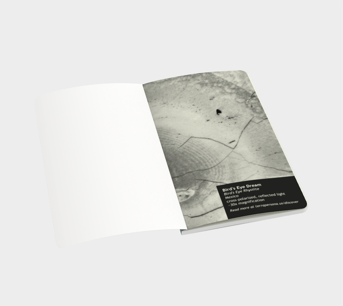 Bird's Eye Rhyolite 'Dream' softcover journal 5" x 8.25"