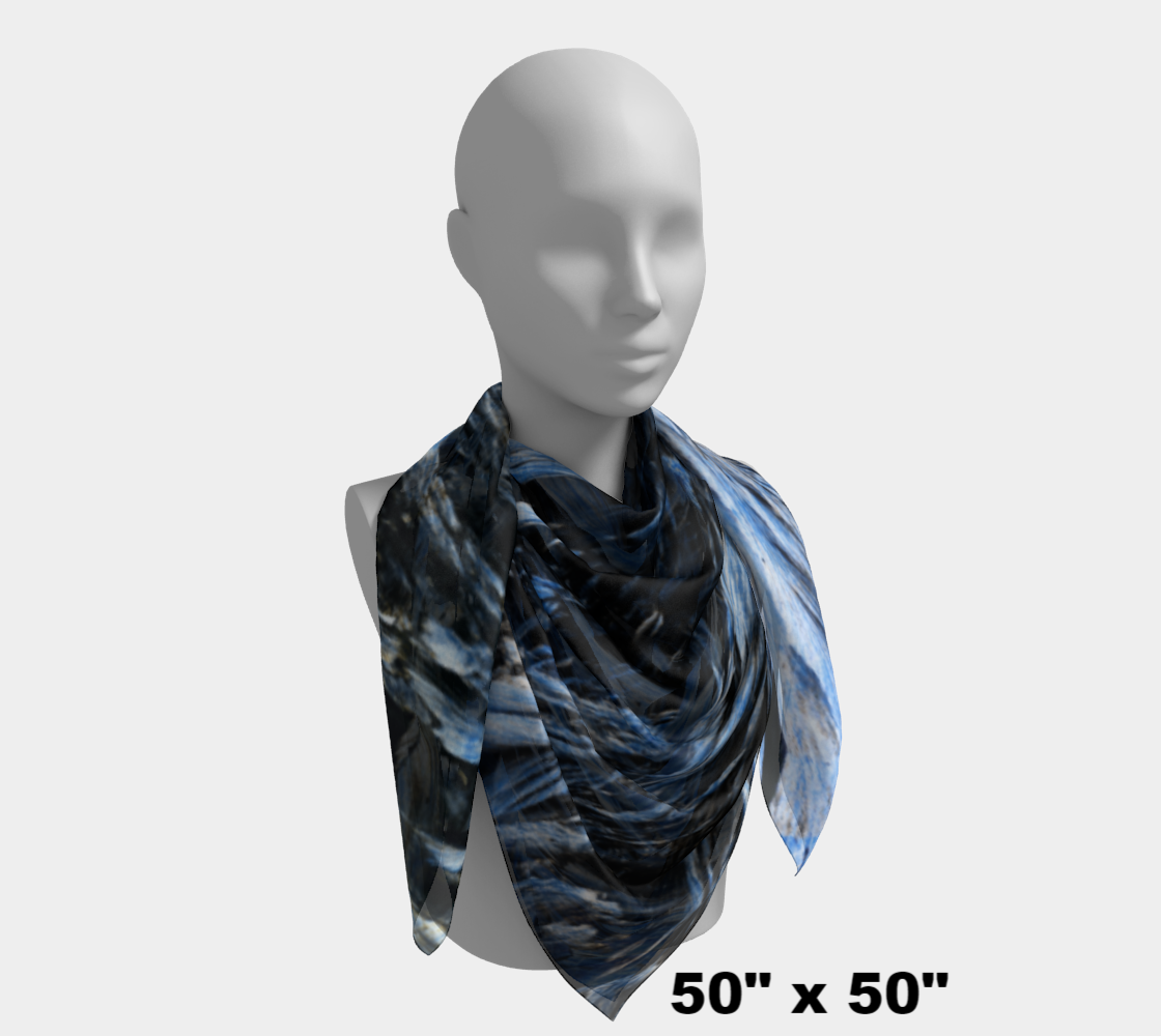 Seraphinite (Clinochlore) square scarf