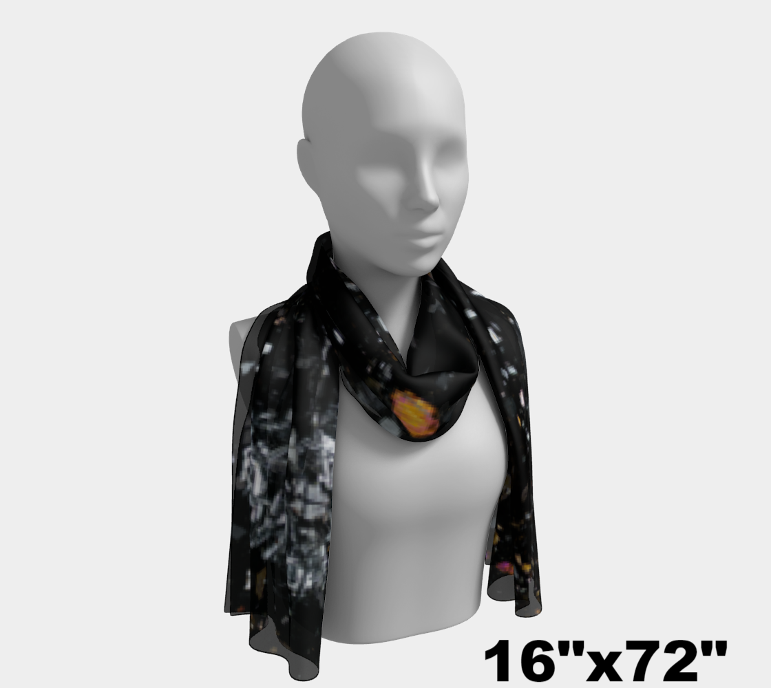 NWA 7034 ‘Black Beauty’ Martian Meteorite long scarf