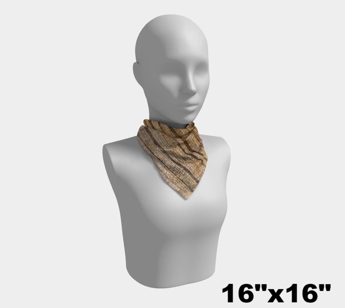 Petrified Wood ‘Madera’ square scarf