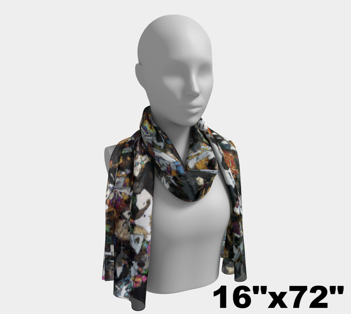 D'Orbigny Angrite Achondrite Meteorite long scarf