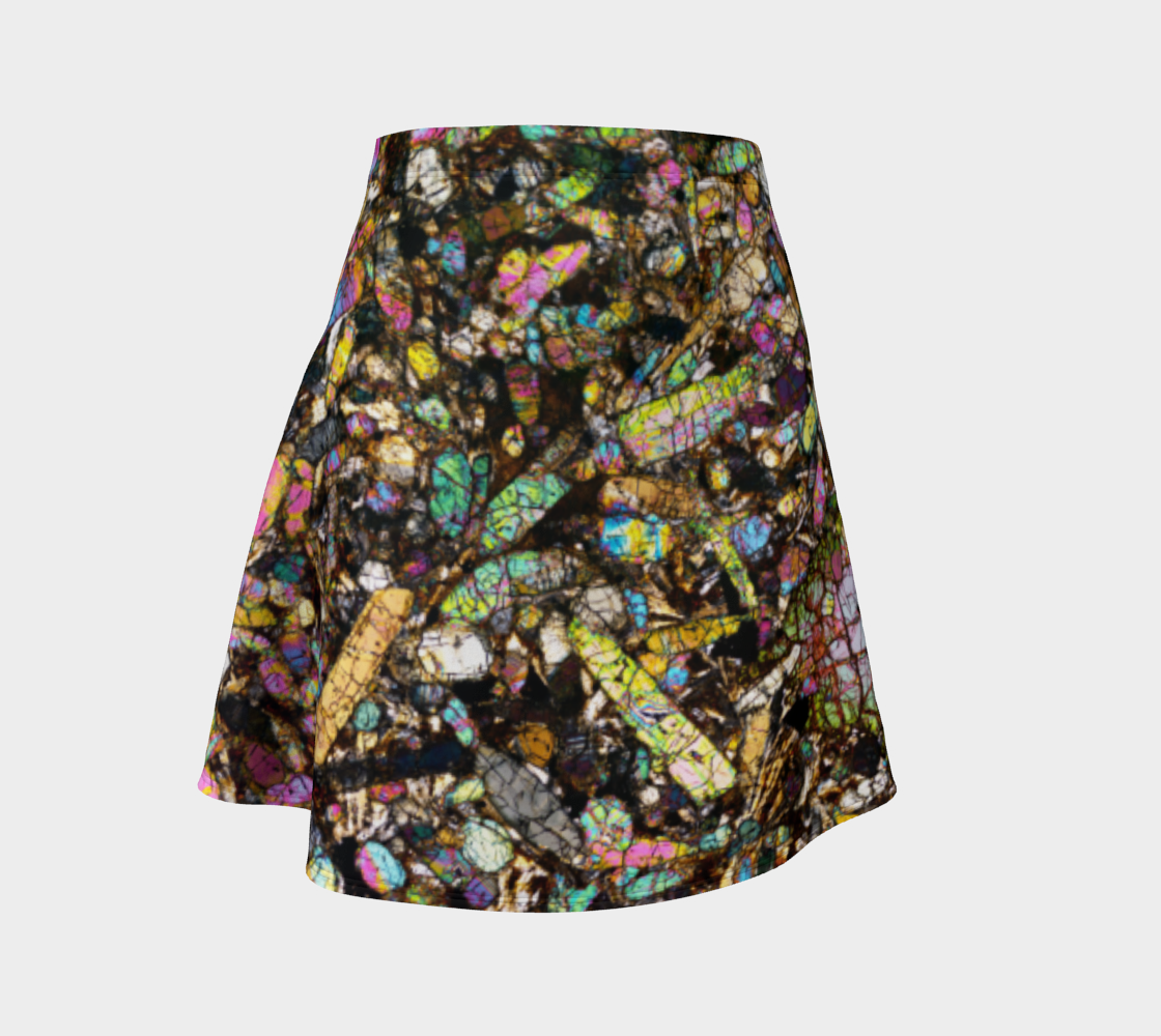 NWA 10153 Martian Nakhlite Meteorite flare skirt