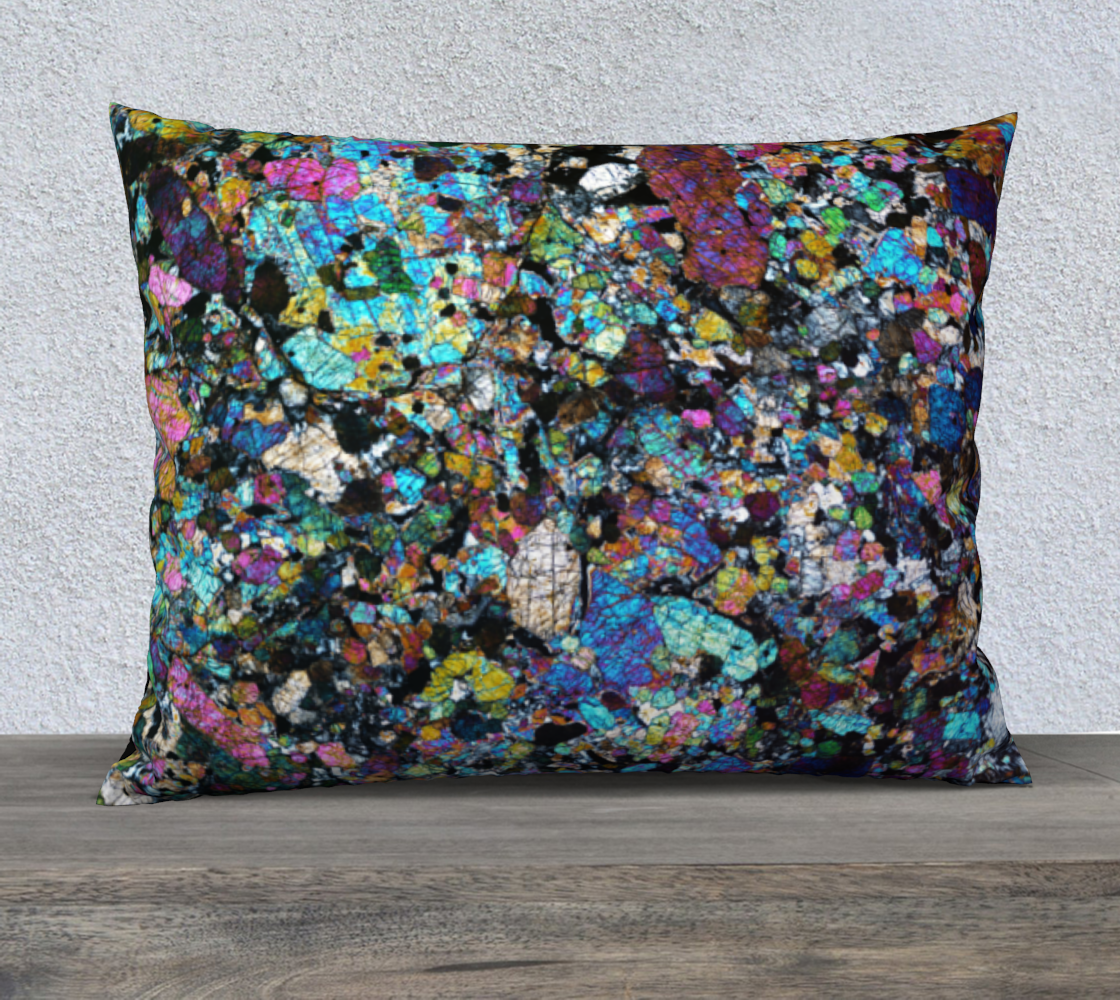 NWA 6950 Lunar Gabbro Meteorite 26"x20" pillow case
