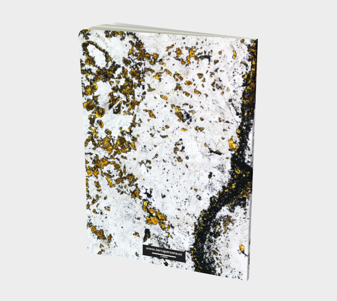 Sphalerite (Red Dog Mine, AK) softcover journal 7.25" x 10"
