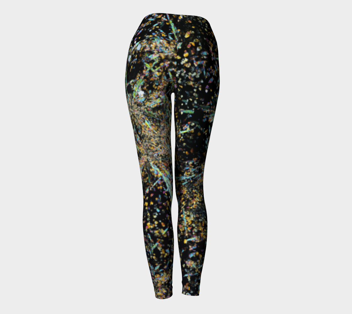 Tourmaline Breccia Pipe (Soledad project, Peru) yoga leggings