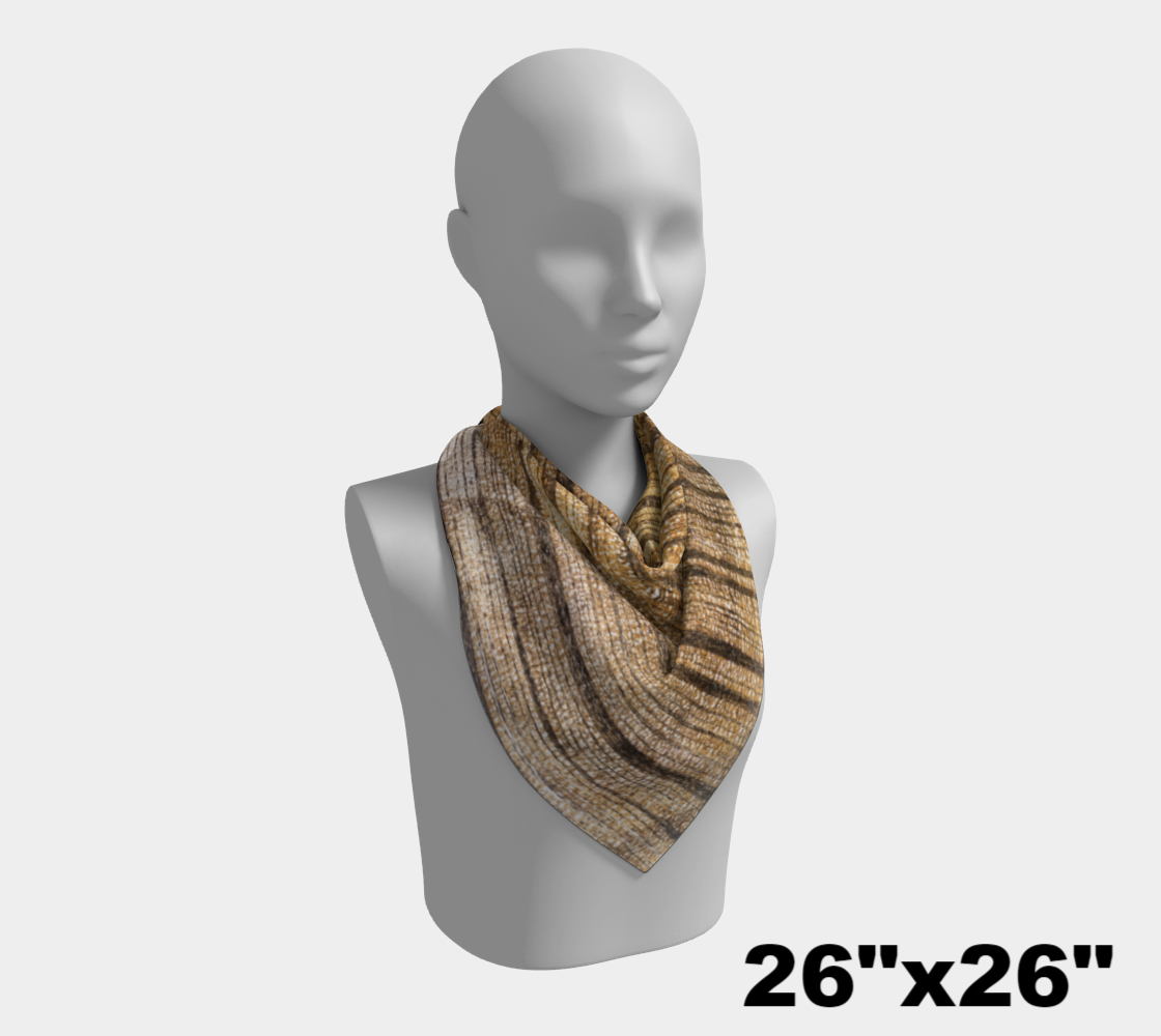 Petrified Wood ‘Madera’ square scarf