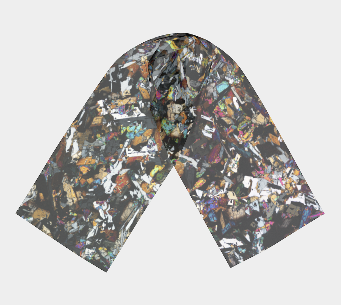 D'Orbigny Angrite Achondrite Meteorite long scarf