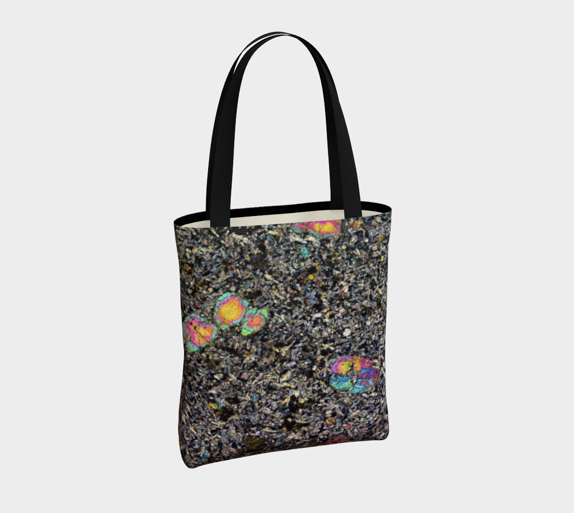 Sueilila 002 Martian Shergottite Meteorite tote bag