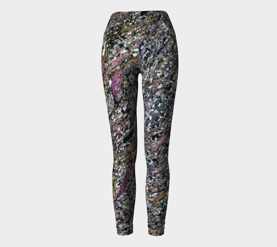 Pelitic Schist (Norumbega Fault System, Maine) yoga leggings