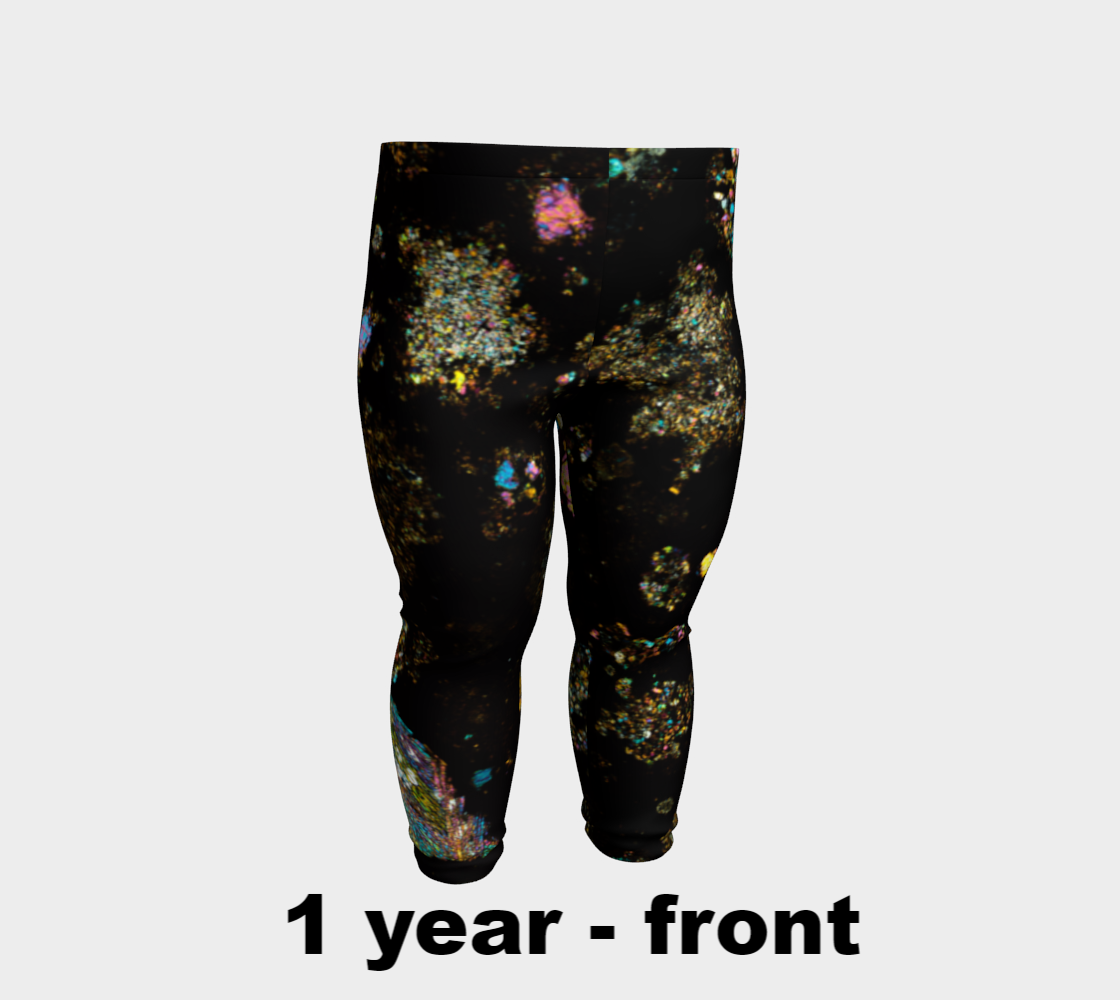 NWA 3118 Carbonaceous Chondrite Meteorite baby leggings