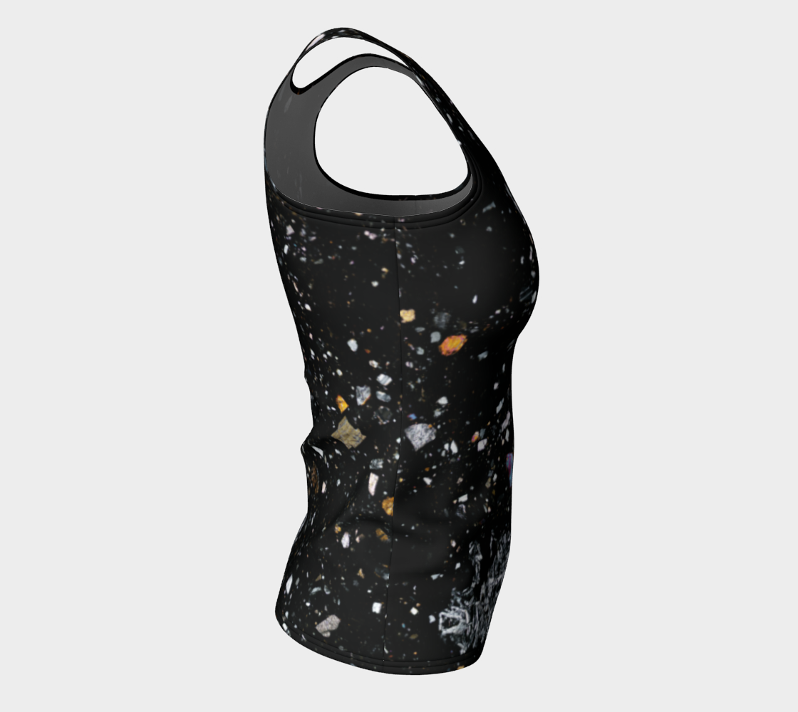 NWA 7034 ‘Black Beauty’ Martian Meteorite fitted tank top