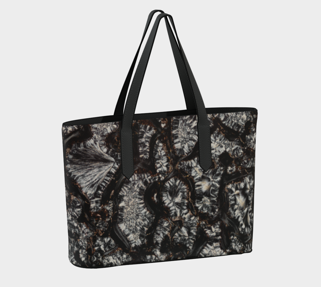 Dinosaur Bone vegan leather tote bag