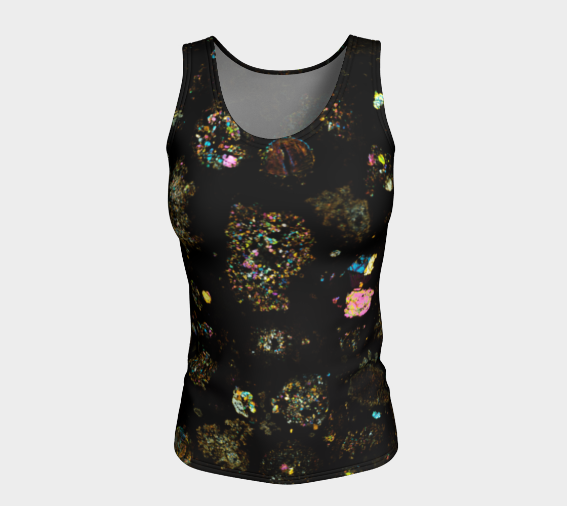 NWA 3118 Carbonaceous Chondrite Meteorite fitted tank top