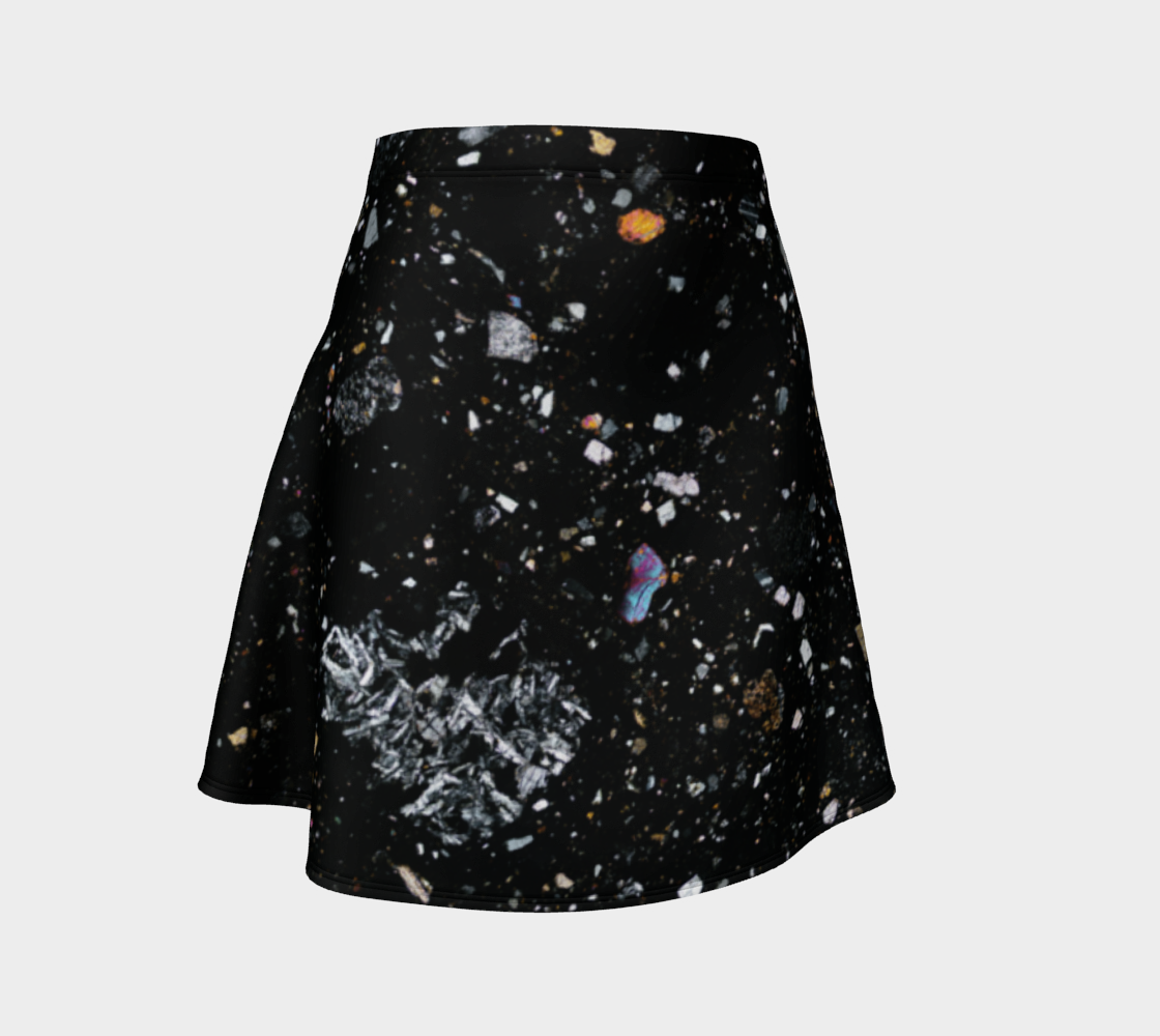 NWA 7034 ‘Black Beauty’ Martian Meteorite flare skirt
