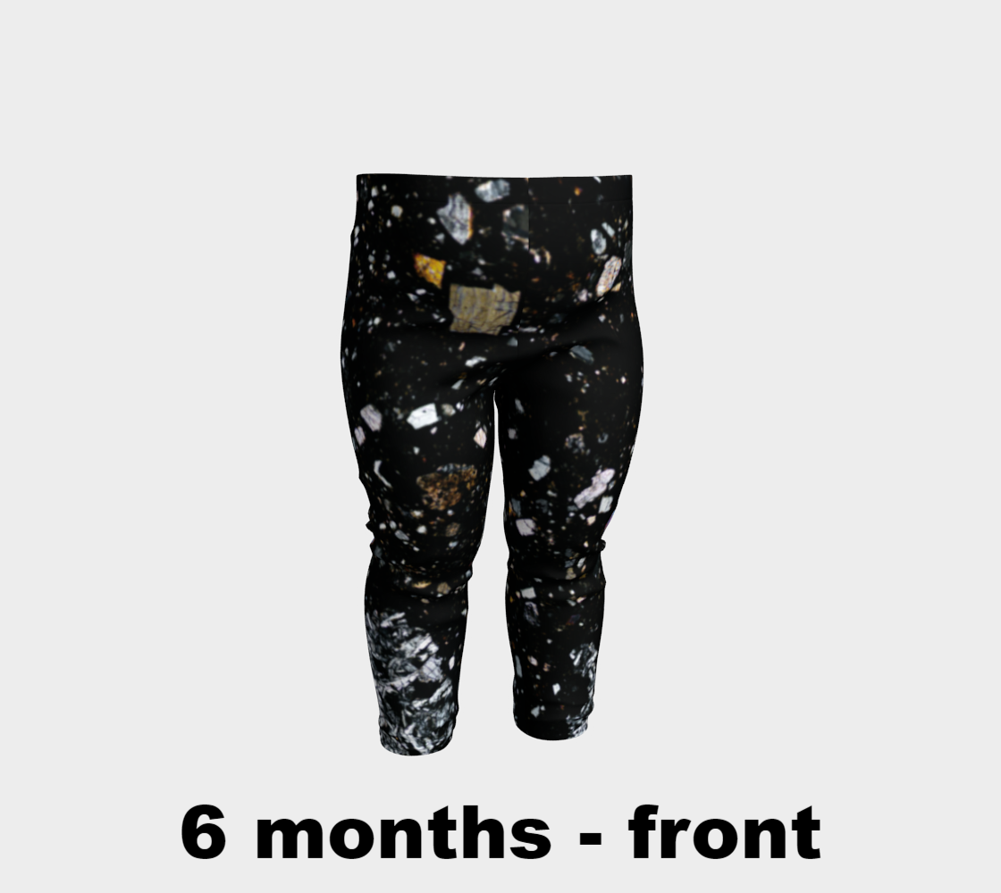 NWA 7034 ‘Black Beauty’ Martian Meteorite baby leggings