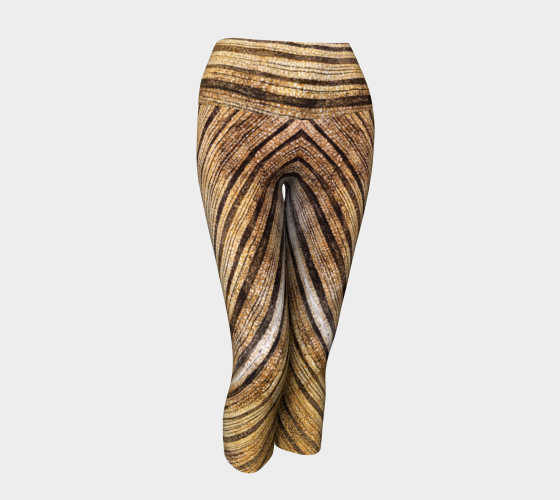 Petrified Wood 'Madera' diagonal yoga capris