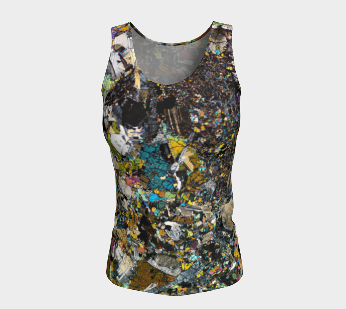 Tirhert Vestan Eucrite Meteorite fitted tank top