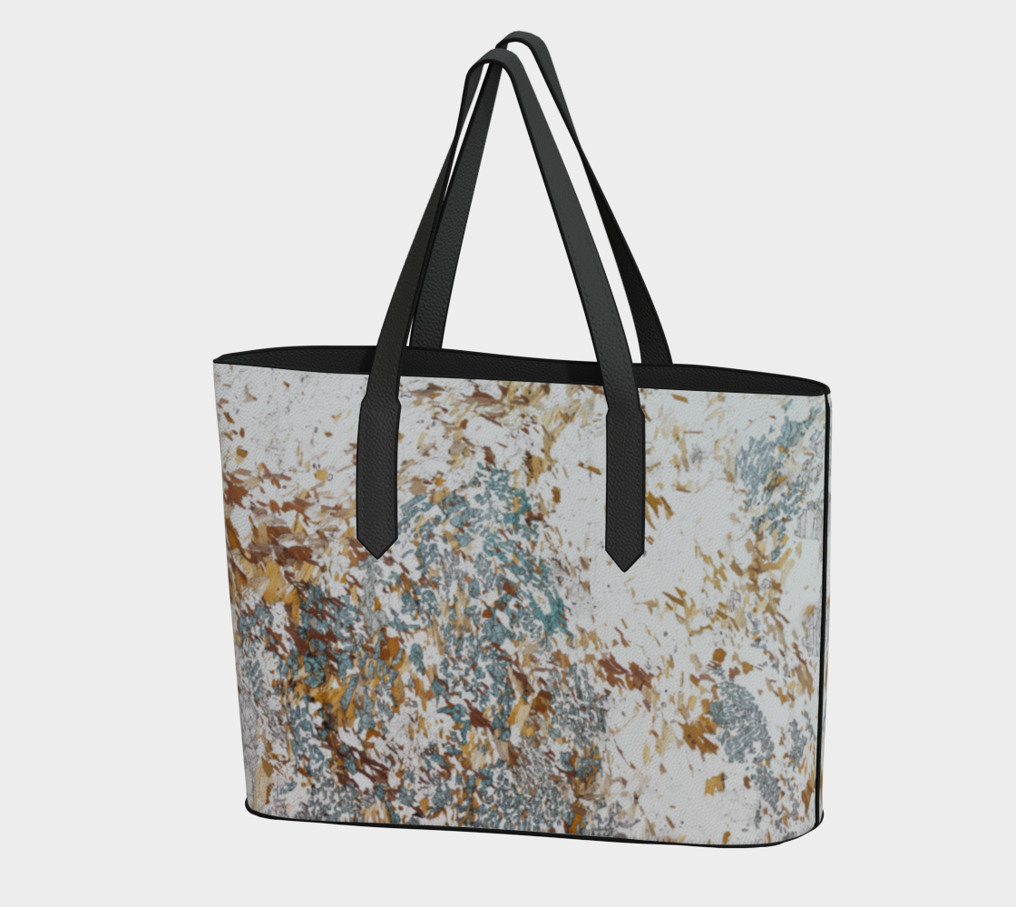 Sapphirine UHT Granulite Metapelite (Rauer Group, Antarctica) vegan leather tote bag