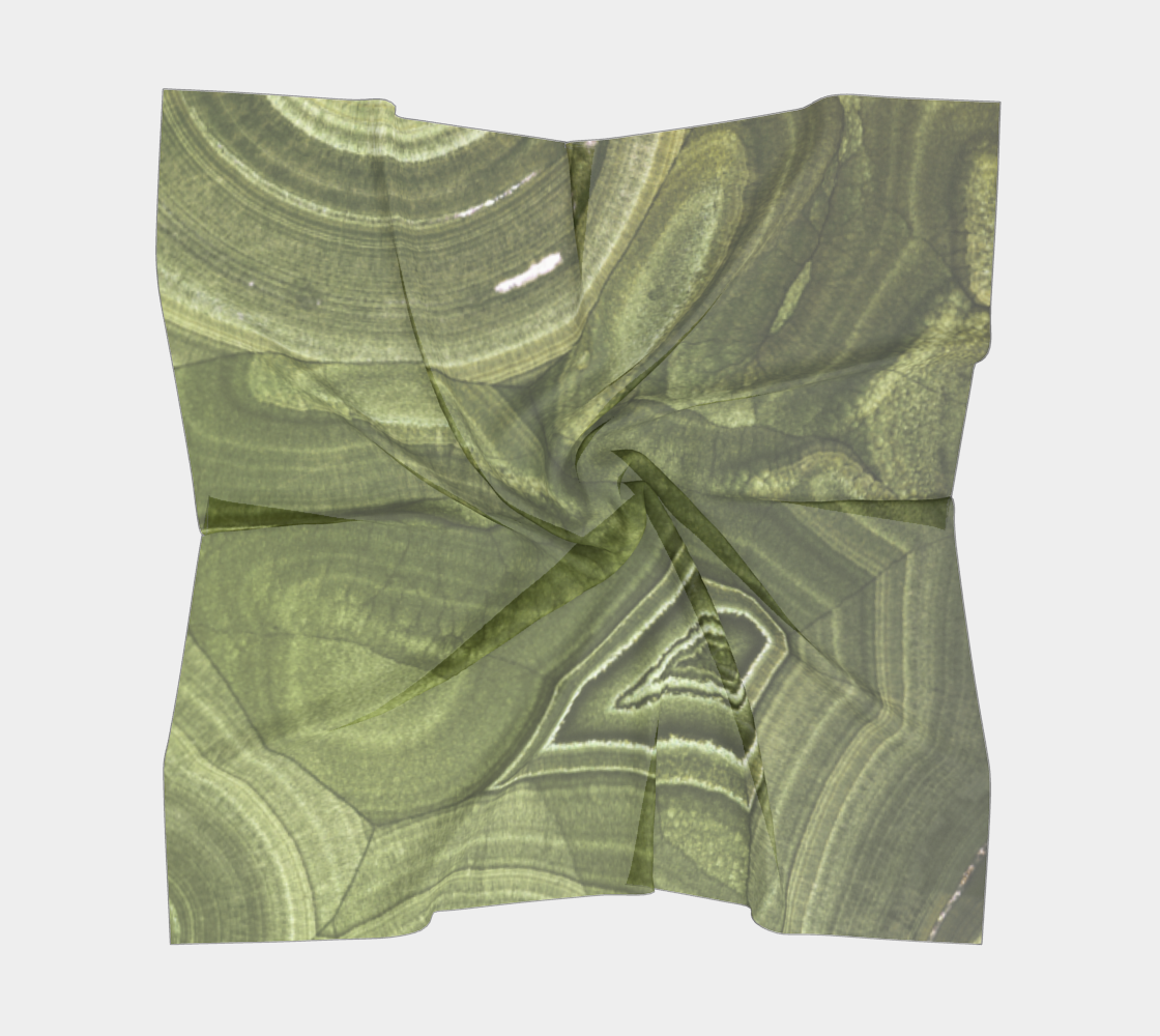 Malachite ‘Verde’ (Bisbee, AZ) square scarf