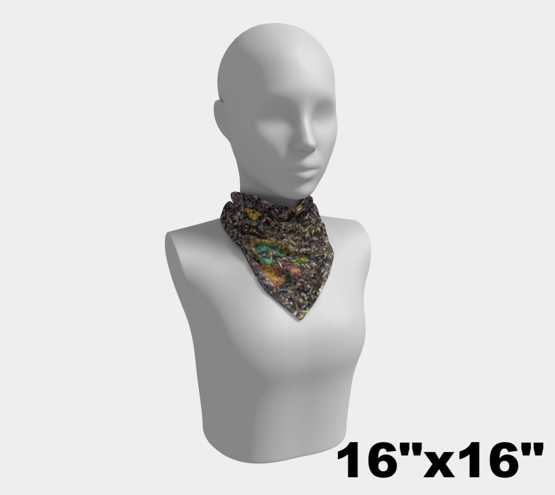 Sueilila 002 Martian Shergottite Meteorite Martian Shergottite Meteorite square scarf