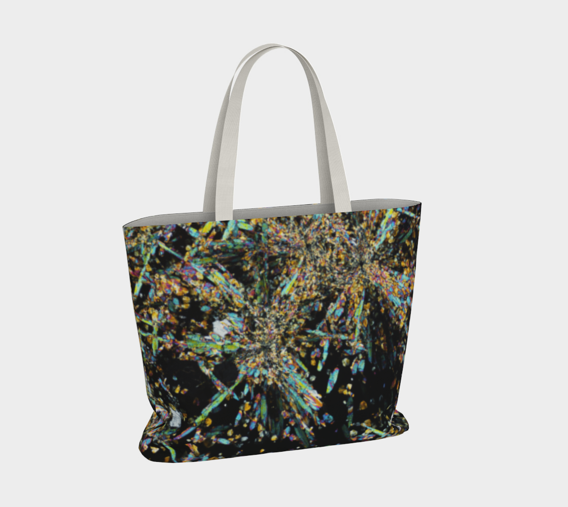 Tourmaline Breccia Pipe (Soledad project, Peru) large tote bag