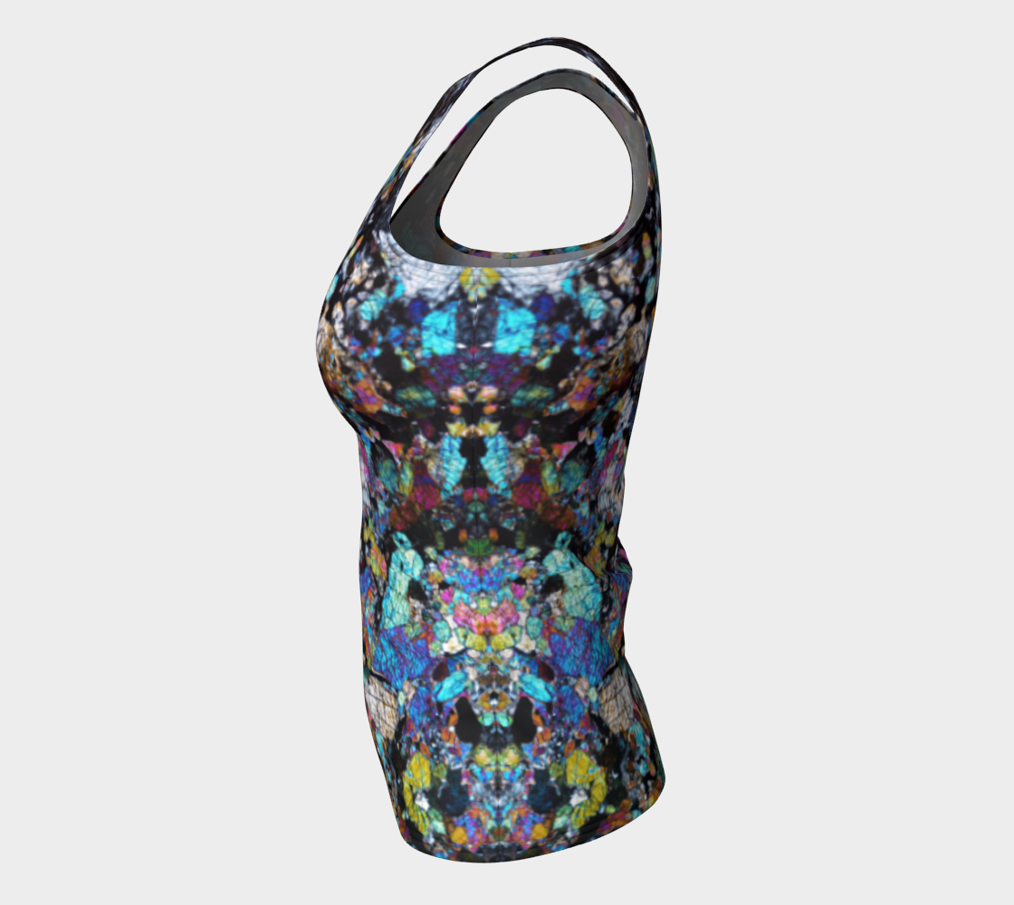 NWA 6950 Lunar Gabbro Meteorite fitted tank top