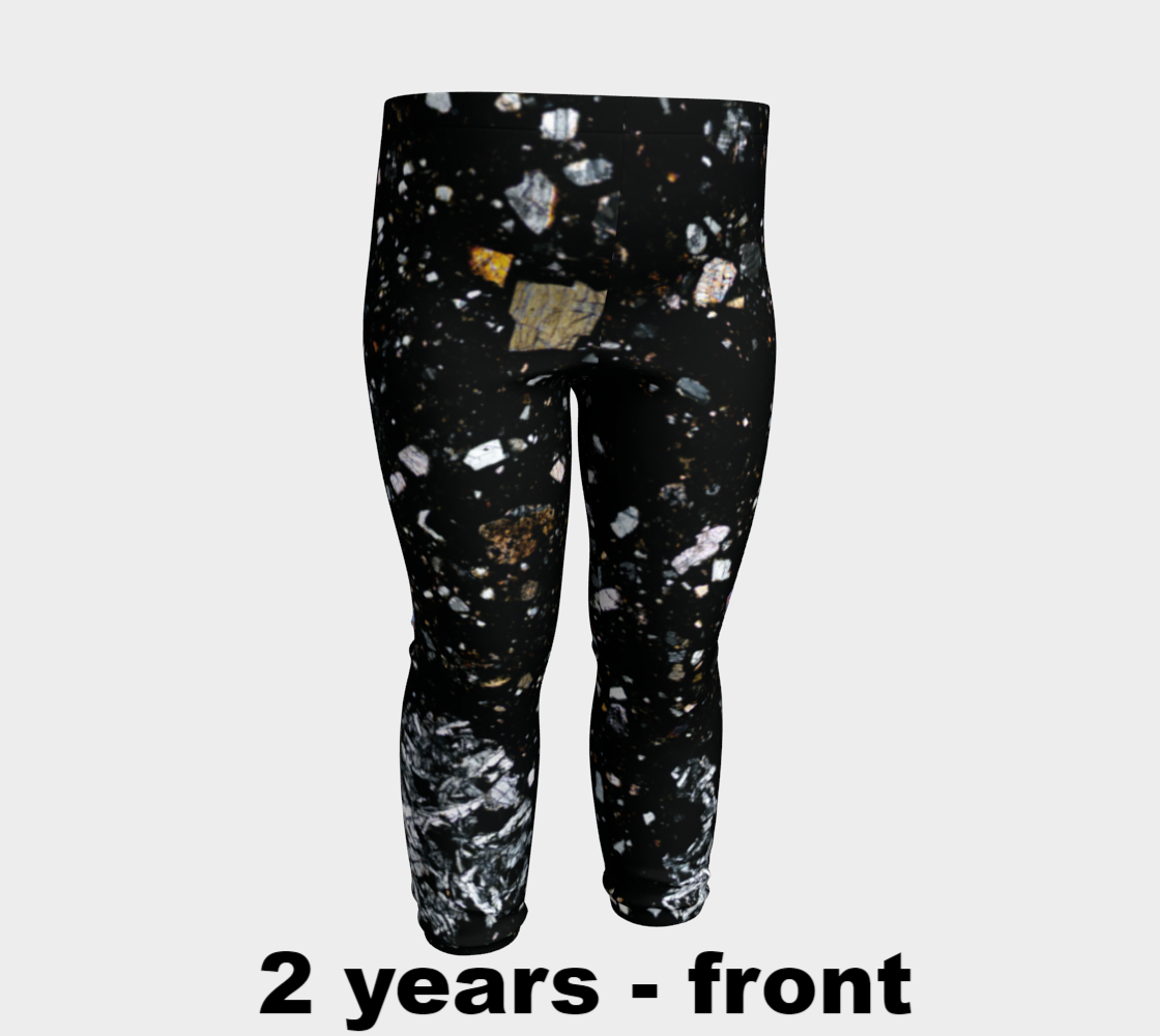 NWA 7034 ‘Black Beauty’ Martian Meteorite baby leggings