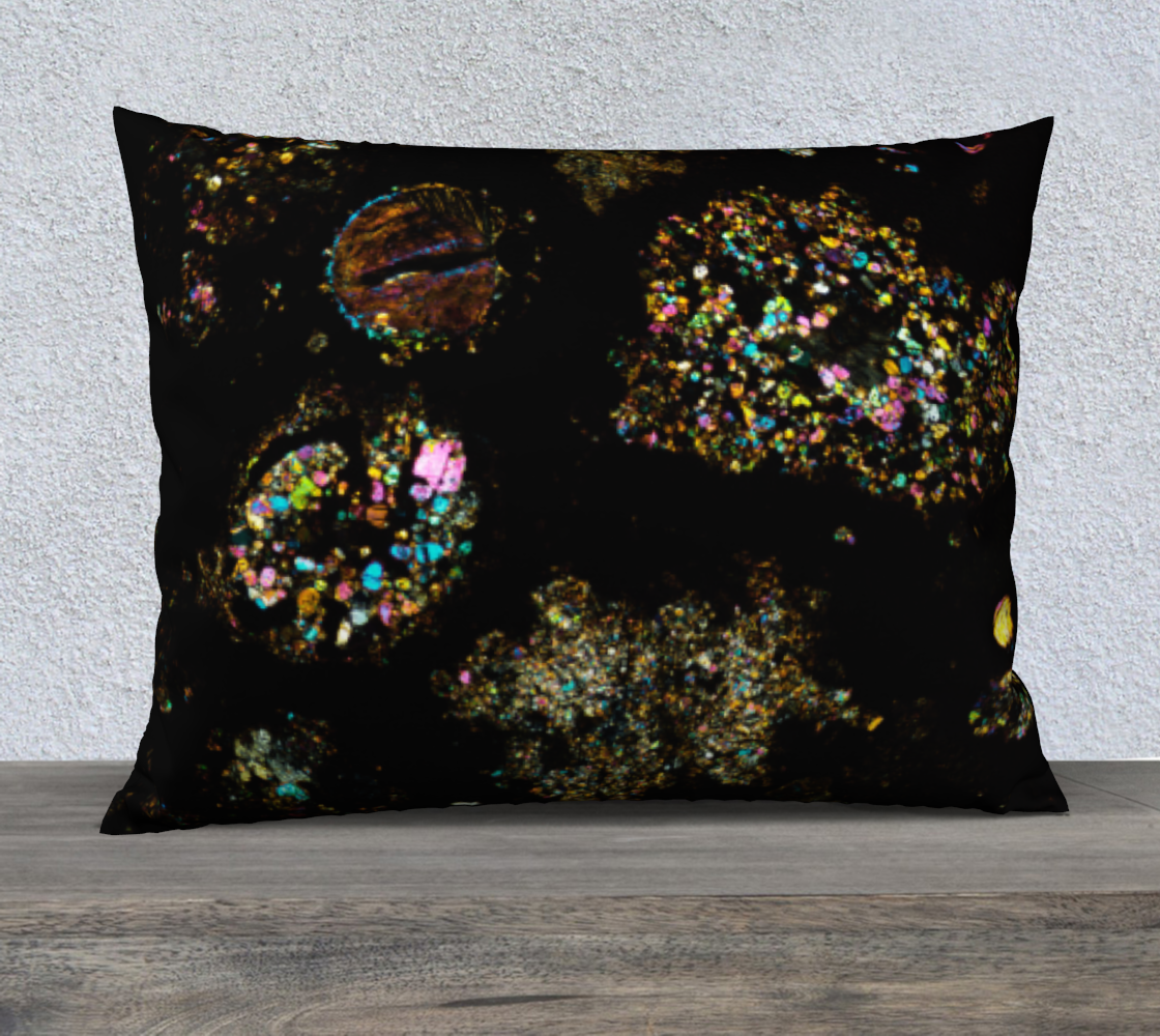 NWA 3118 Carbonaceous Chondrite Meteorite 26"x20" pillow case - AOA