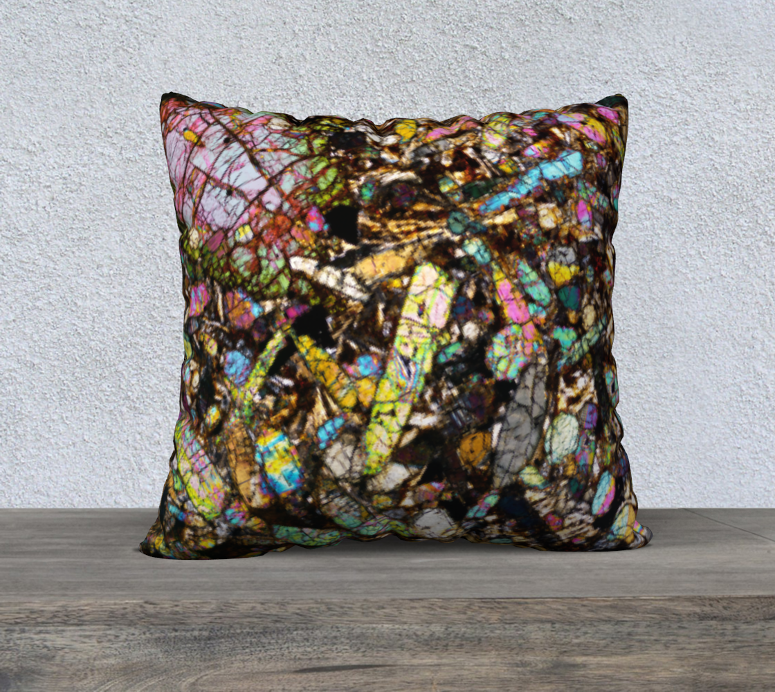 NWA 10153 Martian Nakhlite Meteorite 22"x22" pillow case