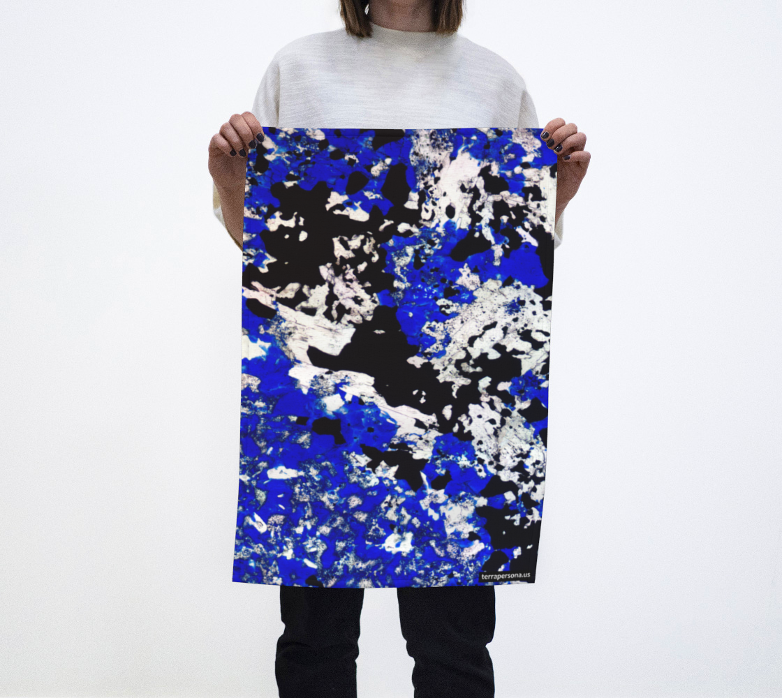 Lapis Lazuli 'Fresco' tea towel