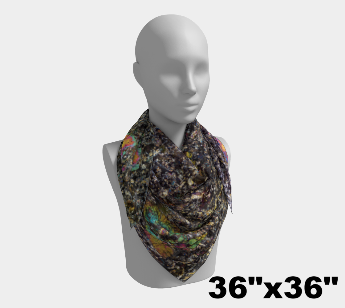 Sueilila 002 Martian Shergottite Meteorite Martian Shergottite Meteorite square scarf