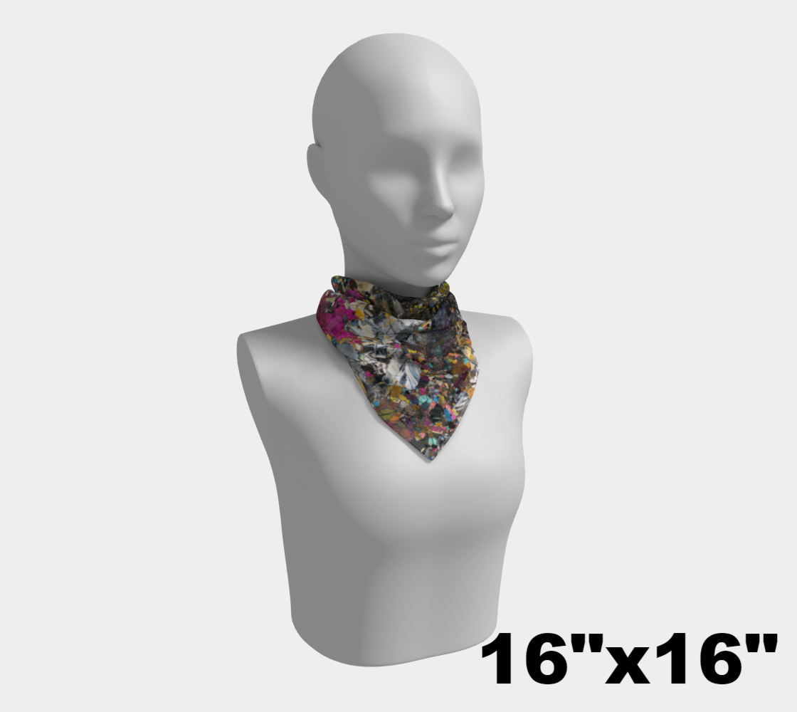 Tirhert Vestan Eucrite Meteorite square scarf
