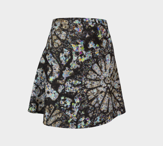 Fossil Coral flare skirt