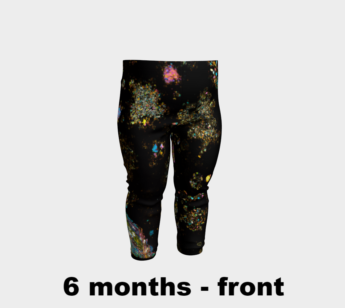 NWA 3118 Carbonaceous Chondrite Meteorite baby leggings