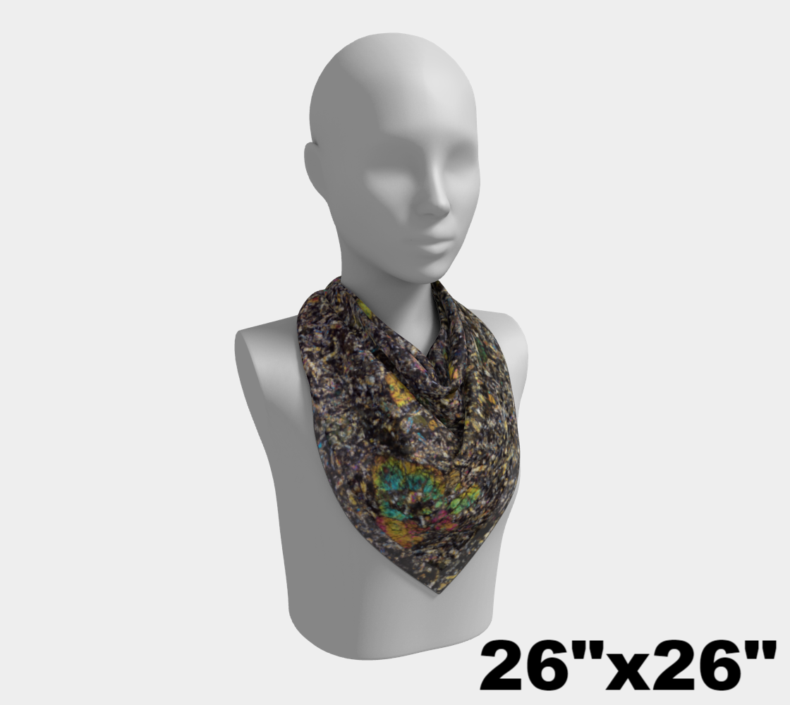 Sueilila 002 Martian Shergottite Meteorite Martian Shergottite Meteorite square scarf