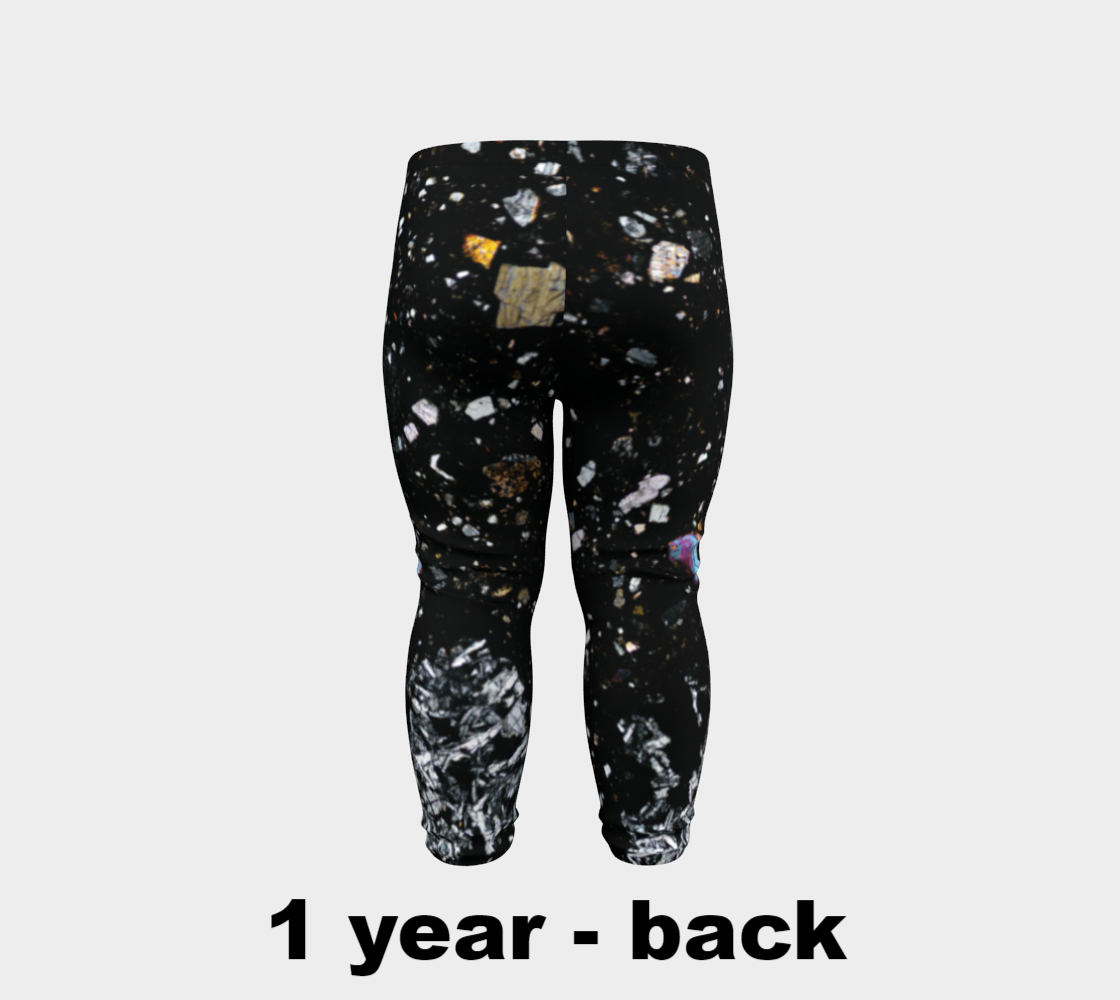NWA 7034 ‘Black Beauty’ Martian Meteorite baby leggings