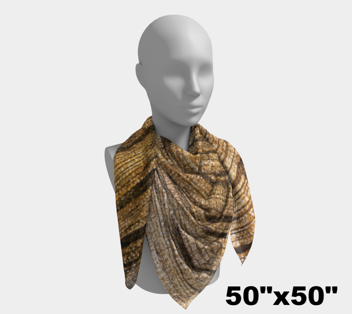 Petrified Wood ‘Madera’ square scarf