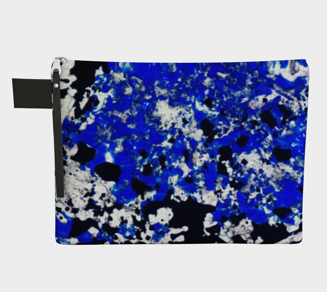 Lapis Lazuli 'Fresco' zipper carry-all
