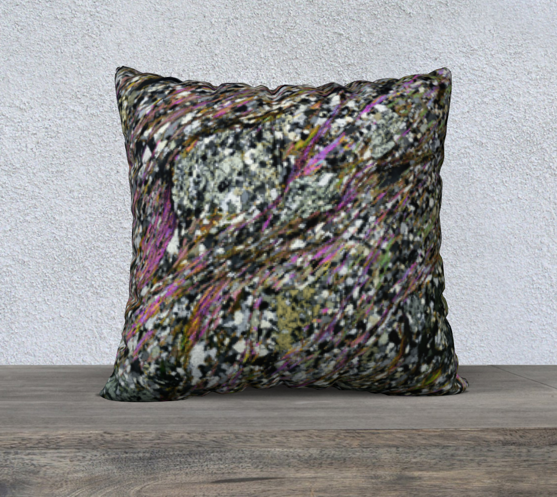 Pelitic Schist (Norumbega Fault System, Maine) 22"x22" pillow case