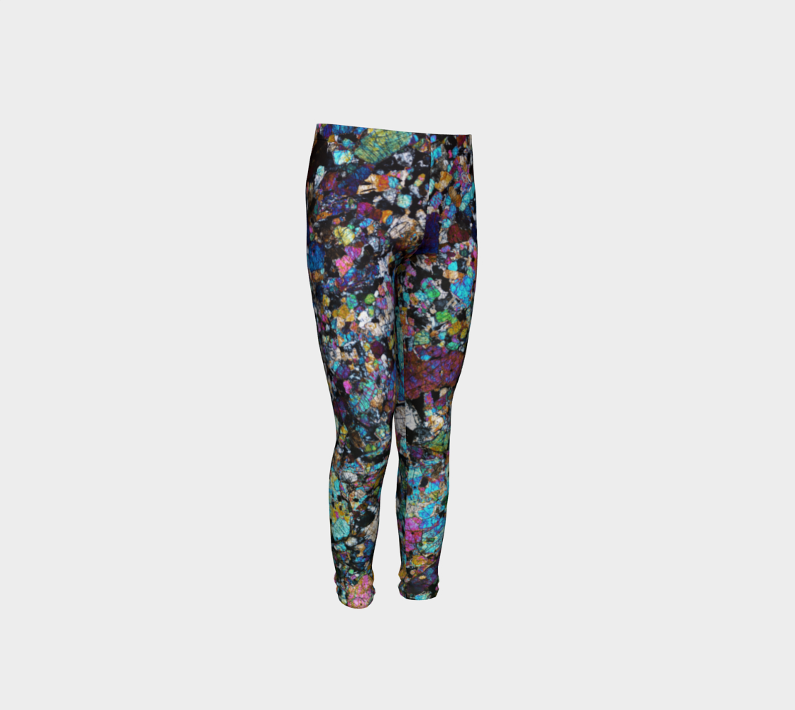NWA 6950 Lunar Gabbro Meteorite youth leggings