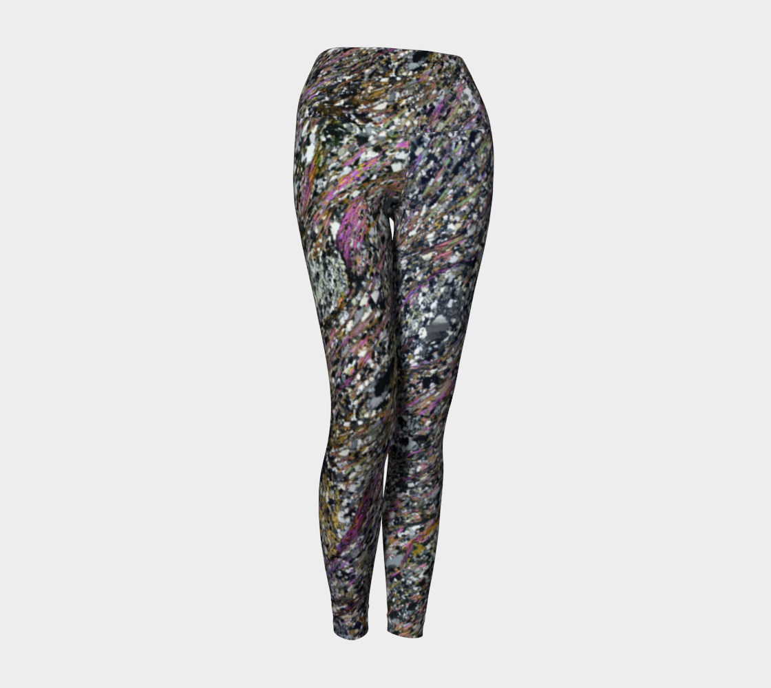 Pelitic Schist (Norumbega Fault System, Maine) yoga leggings